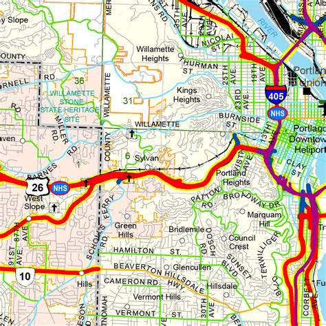 Multnomah County Sheet 1 Map by Avenza Systems Inc. | Avenza Maps