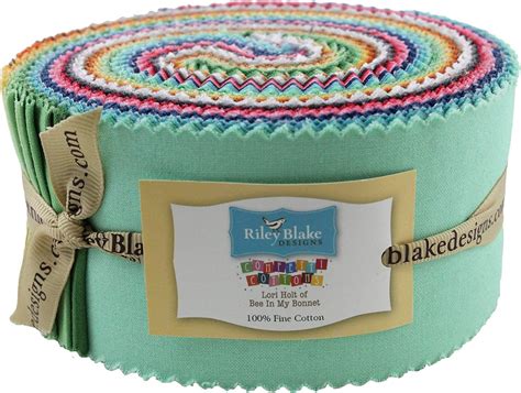 Lori Holt Confetti Cottons Designer Colors Rolie Polie 40 2 5 Inch Strips Jelly Roll