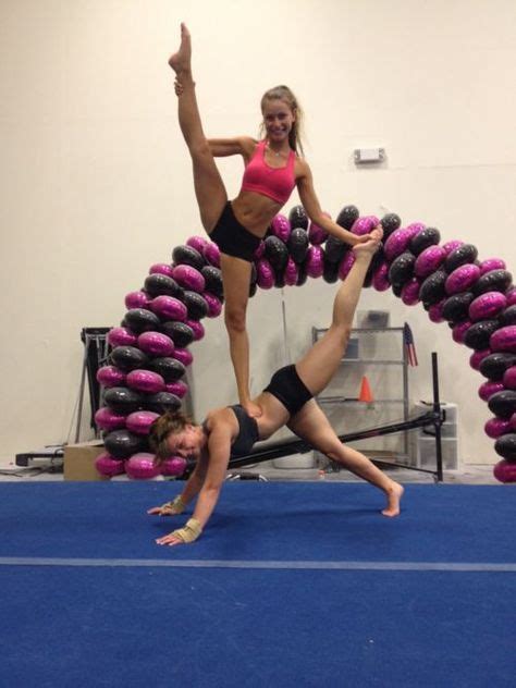 Cheerleading Stunting Cheerleadingstunting Cool Two Man Stunt In 2020