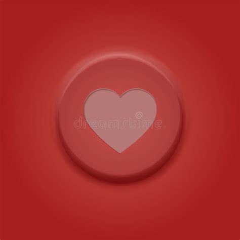 Valentine Card Button Stock Vector Illustration Of Effect 37609676