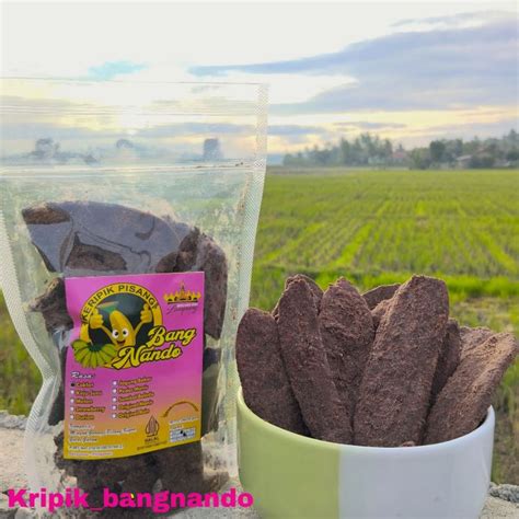 Kripik Pisang Coklat Bang Nando Kemasan Standing Pouch 200 Gram Kripik