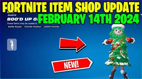 New Bood Up Groove Emote Fortnite Item Shop February 14th 2024