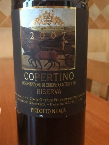 Conte Ottavio Piccolomini Copertino Riserva Vivino US