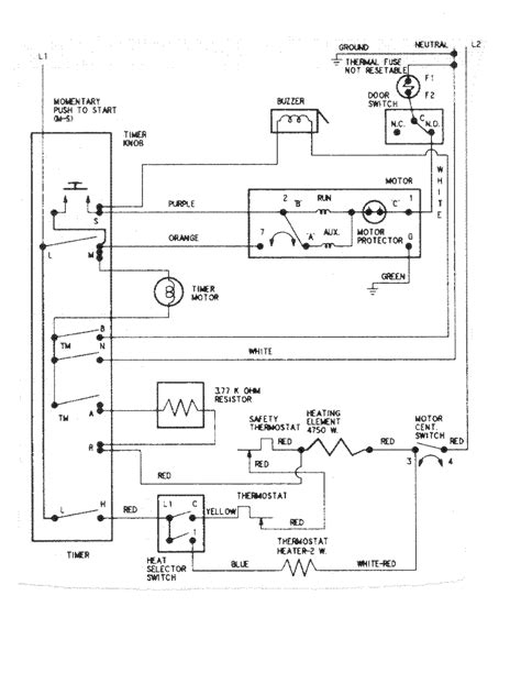 Maytag Atlantis Electric Dryer Wiring Diagram - Wiring Diagram