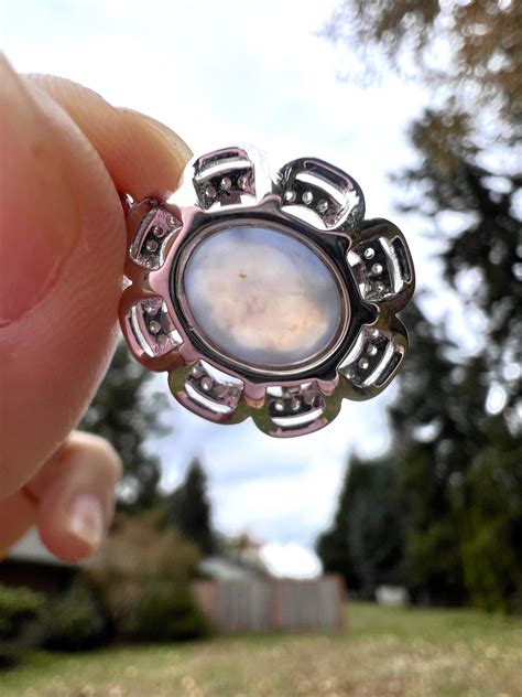 Ellensburg Blue Agate Pendant Ellensburg Blue Jewelry In Sterling