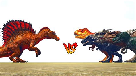 Ark Survival New Tlc Spino Vs All Trexs 1v1 Ep208 Youtube