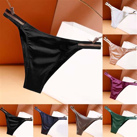 Panties For Women Pack Tummy Control Breathable Thong Cotton Low Rise G