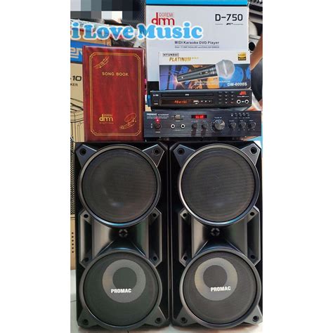 Karaoke Set Promac Amplifier Speaker W Megapro Doremi D Midi