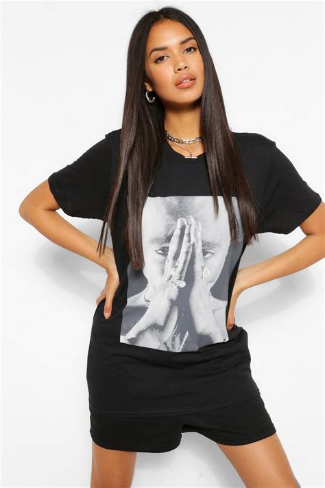 Tupac Oversized Band T Shirt Boohoo