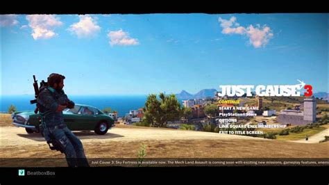 Never Change Just Cause 3 Menu Screen Youtube