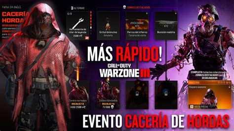 COMO COMPLETAR El NUEVO EVENTO De CACERIA DE HORDAS En WARZONE 3