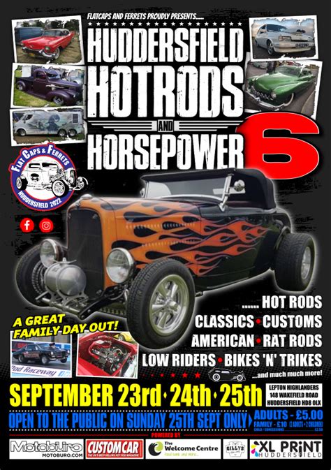 Huddersfield Hot Rod And Custom Car Show Flat Caps And Ferrets 2022 The