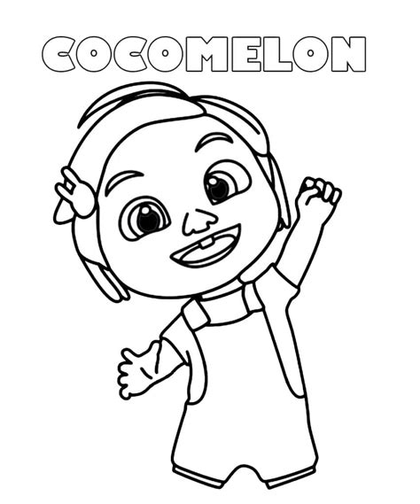 Coloriage Cocomelon Nina Télécharger Et Imprimer Gratuit Sur