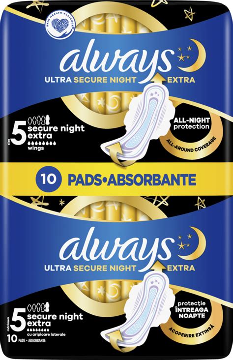 Always Ultra Secure Night Podpaski Higieniczne Night Extra Szt