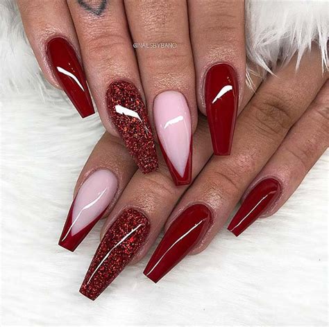 76 Coffin Navy Blue And Pink Nails Prigadelha