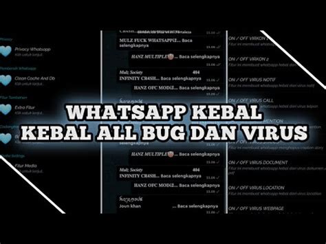 WHATSAPP KEBAL WHATSAPP IMMUNE KEBAL ALL VIRUS ANTI ALL V