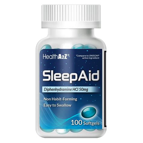 Snapklik.com : HealthA2Z Sleep Aid, Diphenhydramine Softgels, 50mg