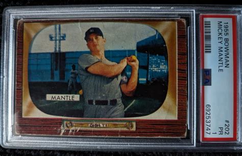 Bowman Mickey Mantle New York Yankees Hof Psa Pr Ebay