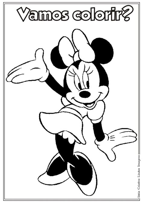 Desenho Da Minnie Para Colorir