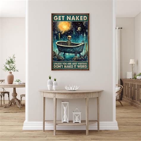 Trinx Skeleton Get Naked On Canvas Print Wayfair