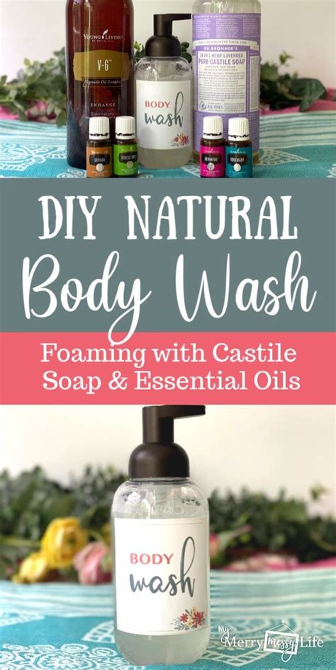 Diy Natural Foaming Body Wash Recipe Body Wash Essential Oils Body