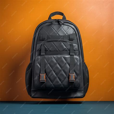 Premium AI Image | a black backpack with a zipper that says " backpack