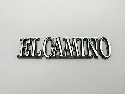 Fits For 1978 1987 El Camino Quarter Panel Emblems Badges 738627471117