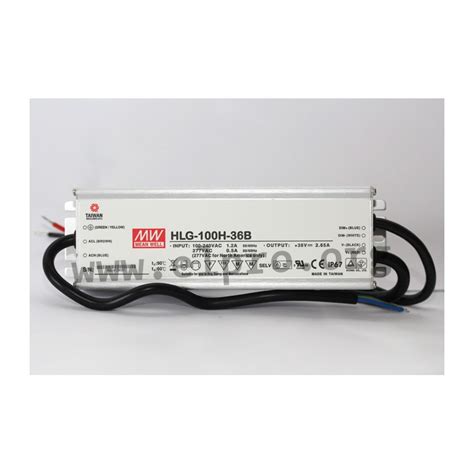 HLG 100H 24B Mean Well LED Drivers 100W Elpro Elektronik