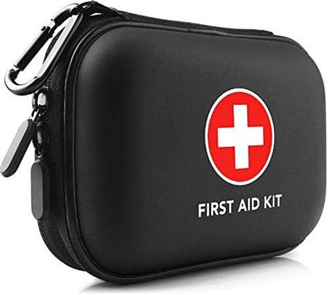 Amazon Mini First Aid Kit 100 Pieces Water Resistant Hard Shell