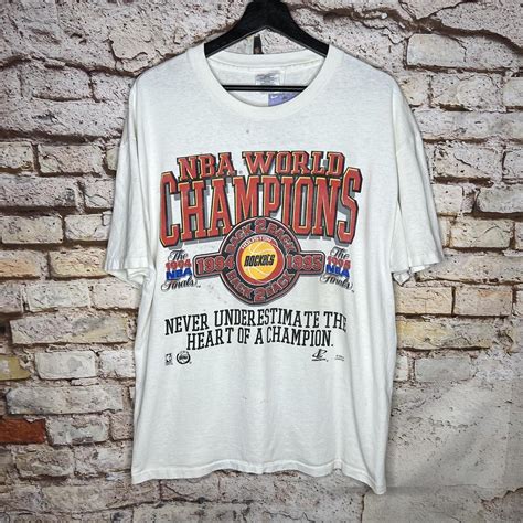 Vintage Houston Rockets Basketball 1994 Champions T... - Depop