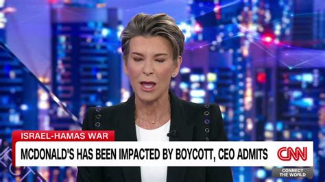 mcdonalds impacted  israel boycotts ceo admits cnn