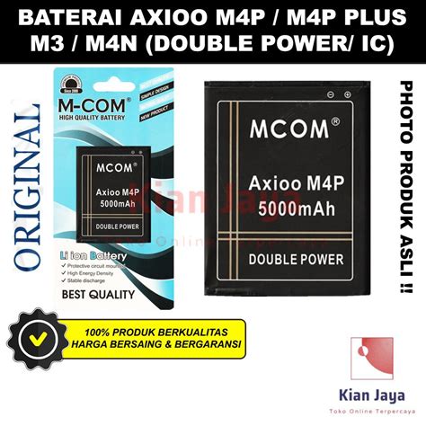 Jual MCOM Baterai Hp Axioo M4P PLUS M3 M4N Original Double Power Batre