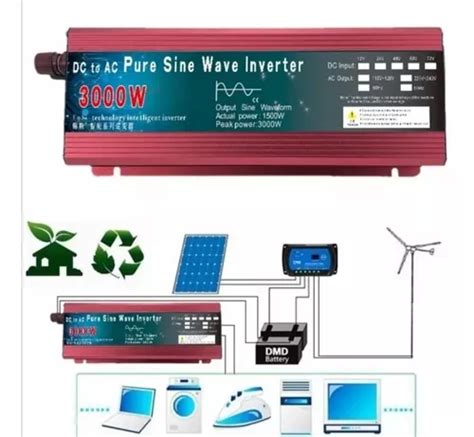 Inversor Onda Pura V W Nominal Con Peack De W Hz Cuotas