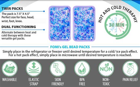 Amazon Hot And Cold Gel Bead Ice Pack Pack By Fomi Care Lavender Scented Reusable