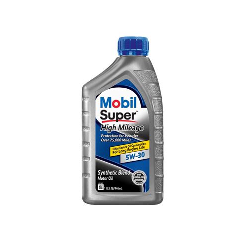 Mobil super 2000 5W- 30 syn blend high mileage - Crescent Oil