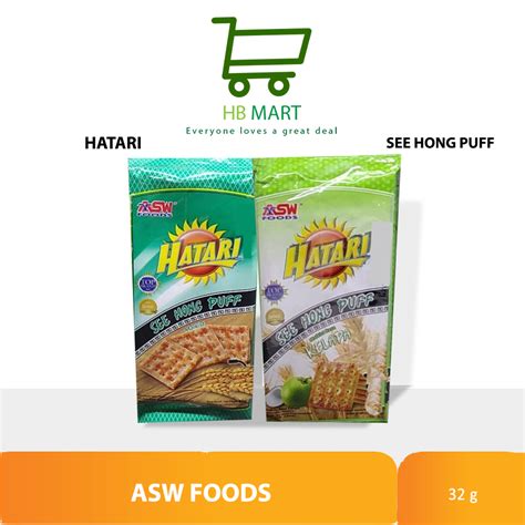 Jual BISKUIT ASW HATARI SEE HONG PUFF KELAPA ORI MARG RENCENG 10 X