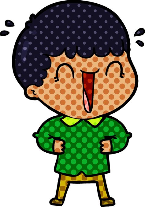 laughing cartoon man 12417233 Vector Art at Vecteezy