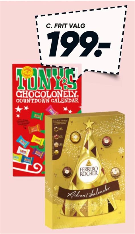 Tonys Eller Ferrero Rocher Julekalender Tilbud Hos Bilka