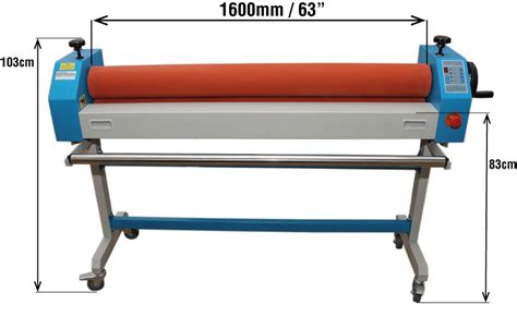 Wide Format Cold Roll Laminator 1600mm 63″ With Media Roll Holder