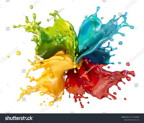 million liquide color splash royalty  images stock