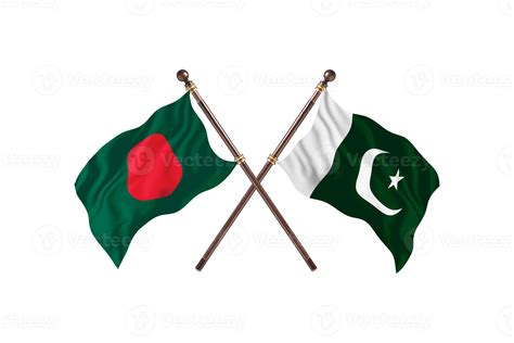 Bangladesh Versus Pakistan Two Country Flags 13981082 Stock Photo At