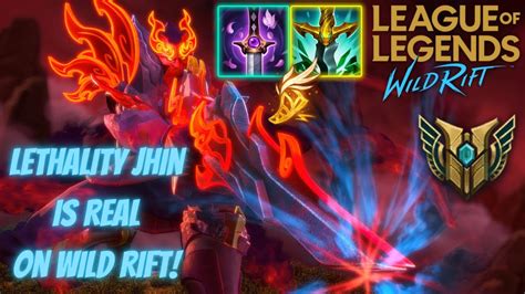 Lethality Jhin On Wild Rift Lets Go Youtube