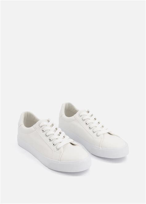 Faux Leather Sneakers Za