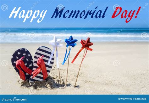 Memorial Day Background On The Beach Stock Photo Image Of Memorial