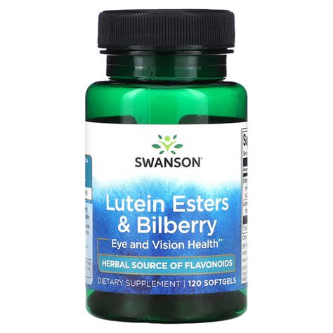 Swanson Lutein Esters Bilberry 120 Softgels