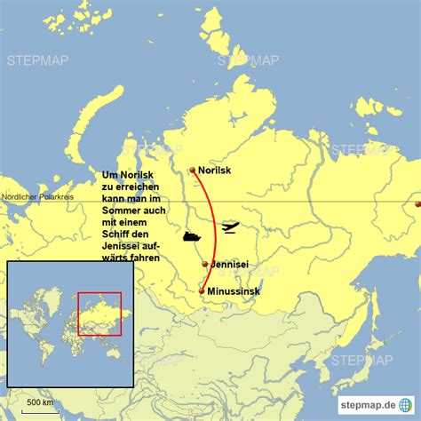 stepmap norilsk landkarte fur russland