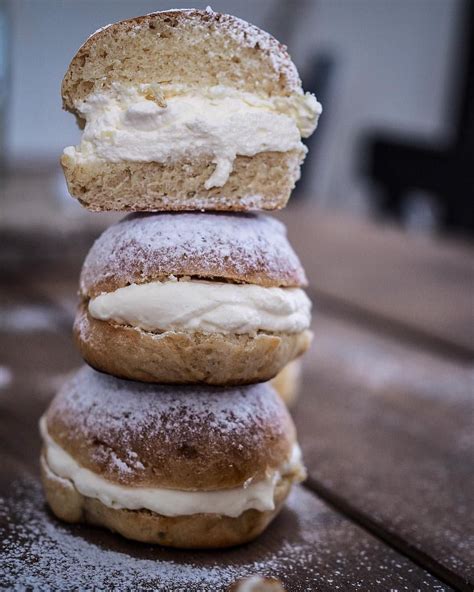 Norwegian Fastelavnsboller Are Freshly Baked Buns With Sweetened Cream