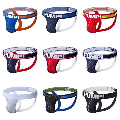 PUMP Sexy Cueca Masculina Gay Jockstrap G String Bikini Thongs Shopee Brasil