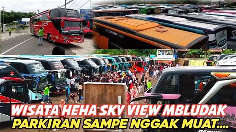 Bus Pariwisata Membludak Parkiran Wisata Heha Sky View Sampe Penuh