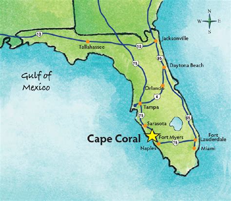 Cape Coral Neighborhoods Map